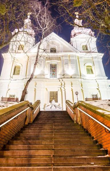 Nacht Lviv stadsgezicht — Stockfoto