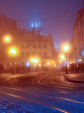 Lviv şehir sahne çok yakın