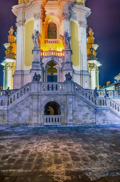 Szent Yura templom a Lviv városában — Stock Fotó