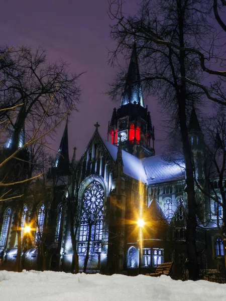 Kathedrale im neugotischen Stil — Stockfoto