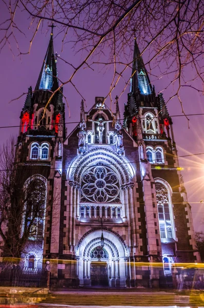 Catedral de estilo neogótico — Foto de Stock