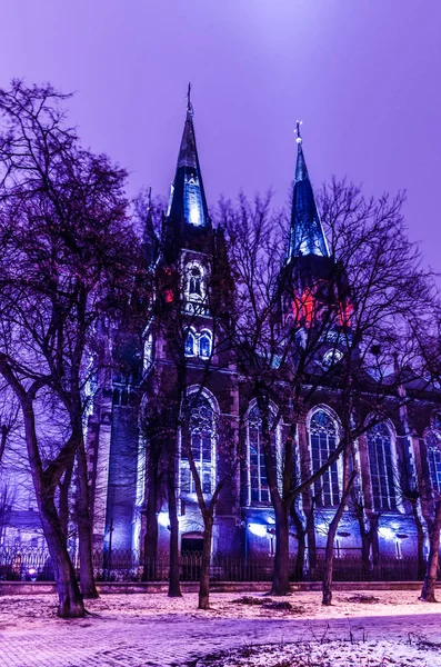 Neo-gotische stijl kathedraal — Stockfoto