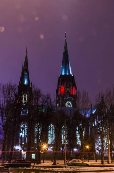 Neo Gothic style cathedral — Stock Photo, Image