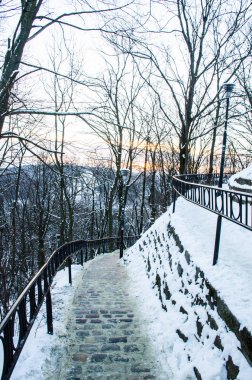 Doğa manzara gündoğumu sırasında