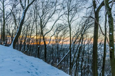 Doğa manzara gündoğumu sırasında