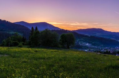 Arka plan Karpat Mountain