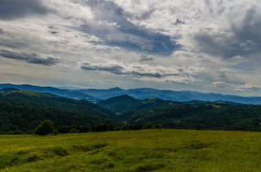 Karpat Dağları Yaremche görünümünde manzara
