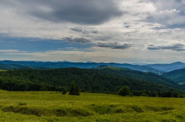Karpat Dağları Yaremche görünümünde manzara