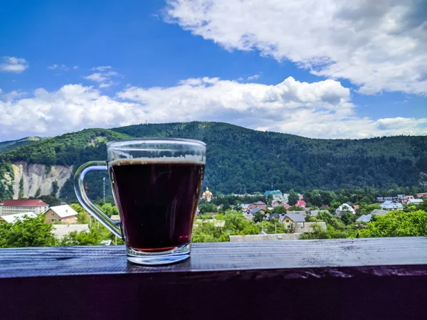 Karpat Dağları Yaremche görünümünde manzara