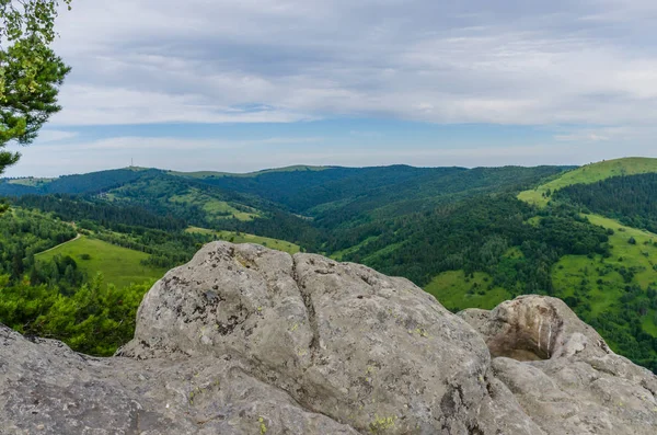Karpat Dağları Yaremche görünümünde manzara