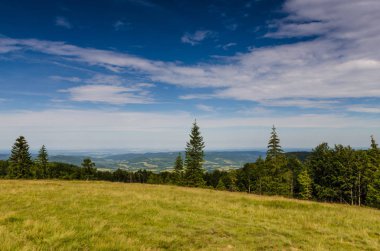 Karpat Dağları Yaremche görünümünde manzara