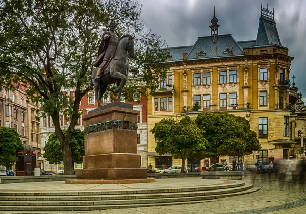 Львівський міський пейзаж у західній частині України — стокове фото