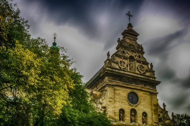 Lviv cityscape Ukrayna'nın Batı bölümünde