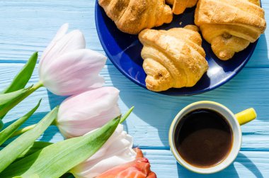 Arka plan bahar lale çiçekleri kapatın