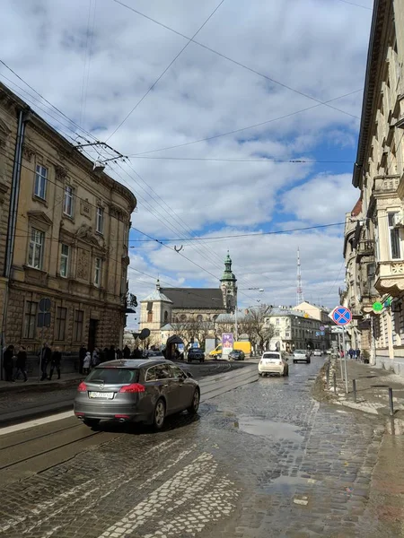 Vieille Ville Lviv Architecture Paysage Urbain — Photo