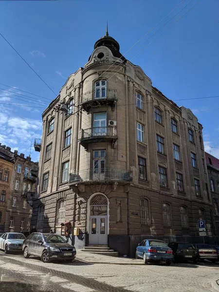 Stary Lwów Miasto Architektura Gród — Zdjęcie stockowe
