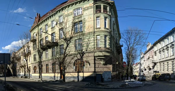 Staré Panoráma Architektura Města Lvov — Stock fotografie