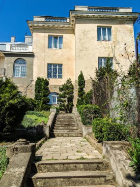Lviv eski mimari cityscape bahar sezonu