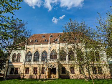 Lviv eski mimari cityscape bahar sezonu