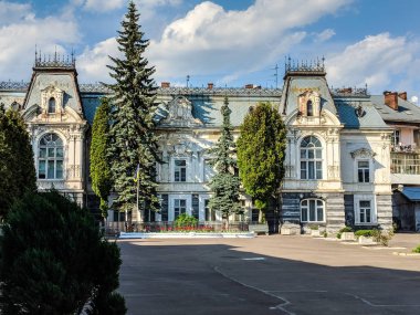 Lviv eski mimari cityscape bahar sezonu