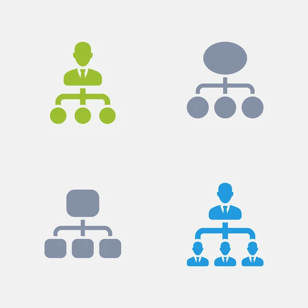 Yönetimi diyagramları - granit simgeler