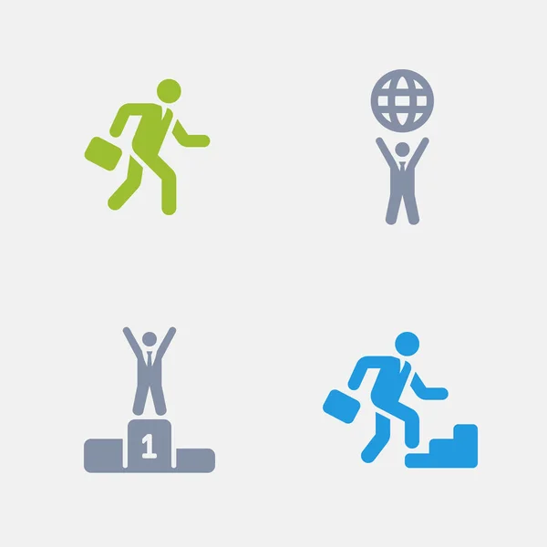 Başarılı iş adamları - granit simgeler