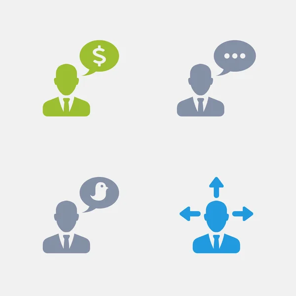  İş adamları - granit simgeler konuşuyor