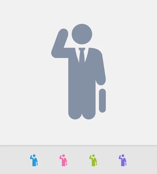 İşadamı - granit simgeler meşgul