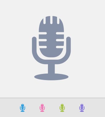 Radyo mikrofon - granit simgeler