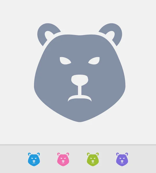 Medve - gránit ikonok — Stock Vector