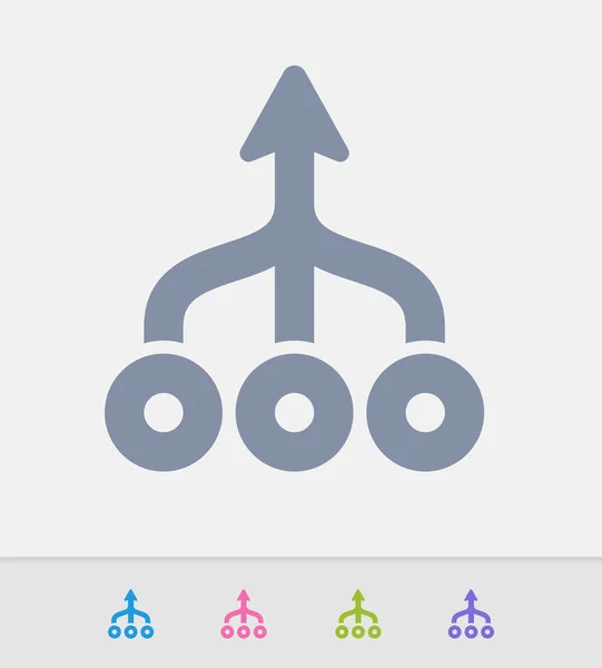 Birleştirilmiş ok - granit simgeler