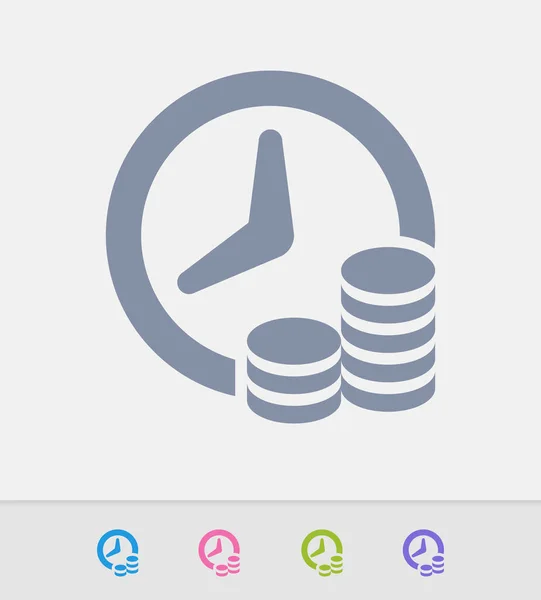 Zaman ve para - granit simgeler