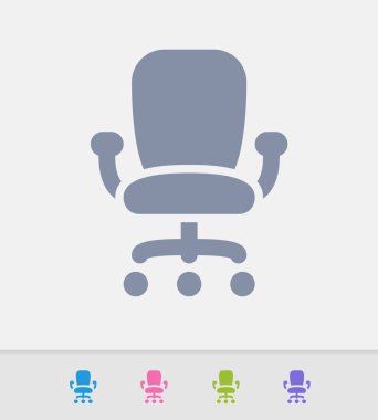 Ofis koltuğu - granit simgeler haddeleme