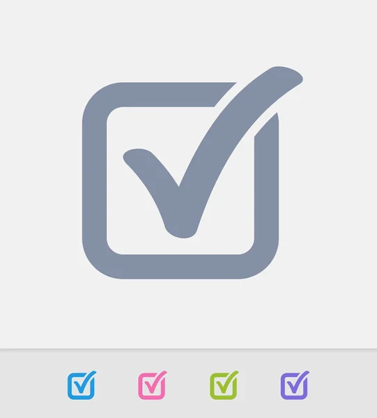 Галочка - Гранитные иконки — стоковый вектор