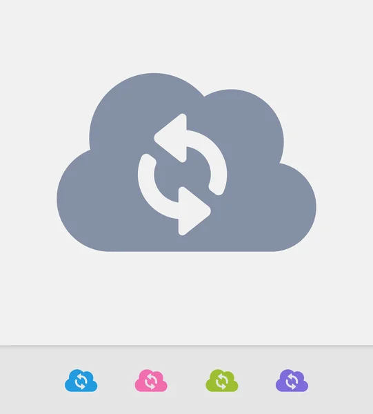 Bulut ve ok - granit simgeler senkronize