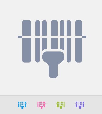 Barkod ve tarayıcı - granit simgeler