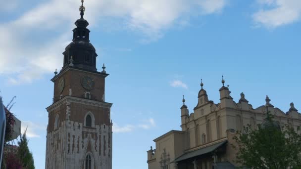 Old Tower Hall a Cracovia — Video Stock