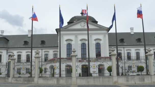 Bratislava Casa del Presidente — Video Stock