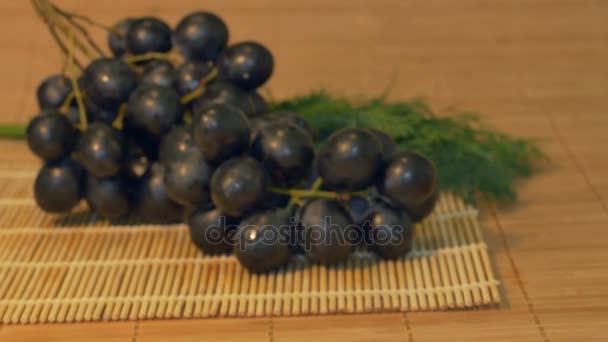 Grape on the Table — Stock Video