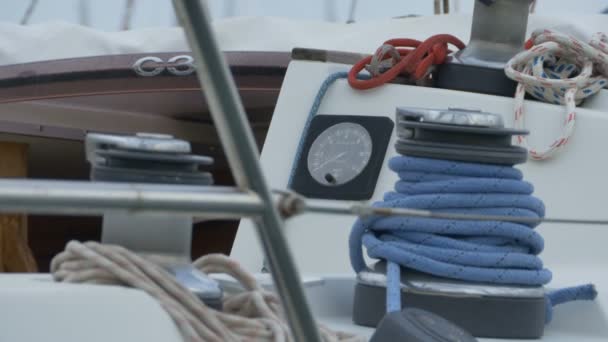 航海计和绳索 — 图库视频影像