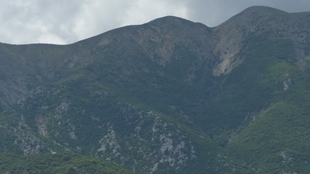 希腊多云山脉景观 — 图库视频影像
