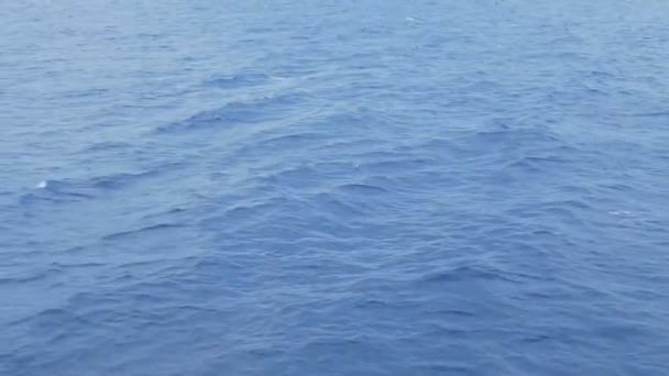 Agua superficial azul del mar — Vídeo de stock