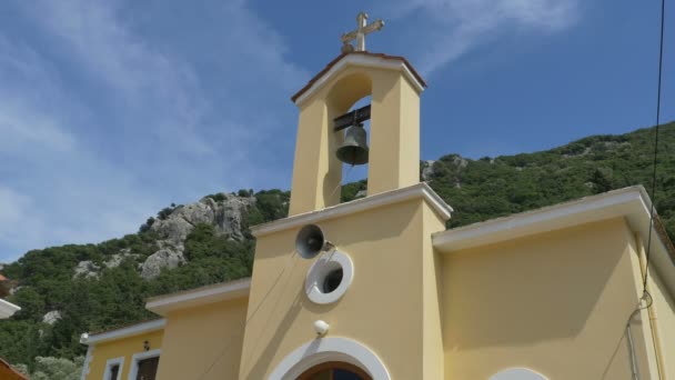 Grekisk traditionell kyrka — Stockvideo