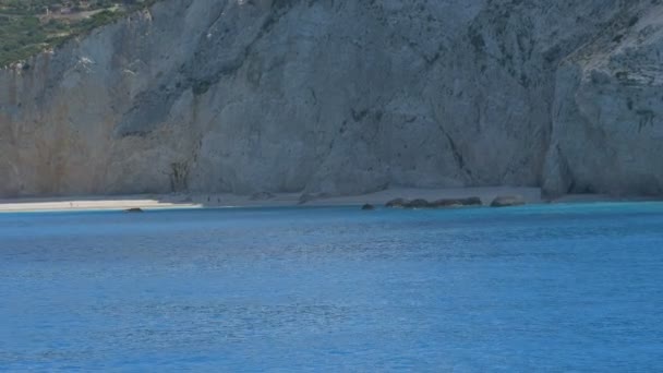 Mar de Lefkada Porto costa — Vídeo de Stock