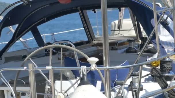 現代ヨットの中 — ストック動画