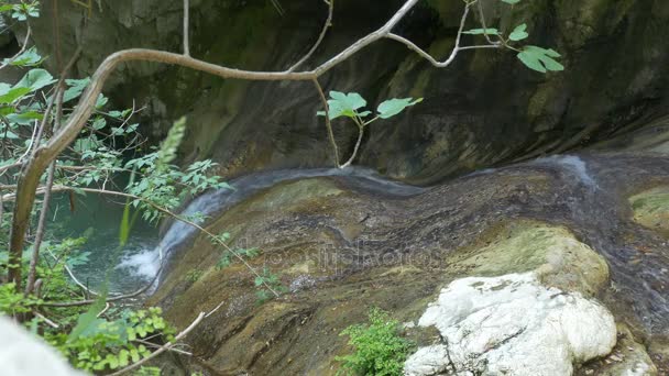 Nidri Waterfall in Lefkada — Stock Video