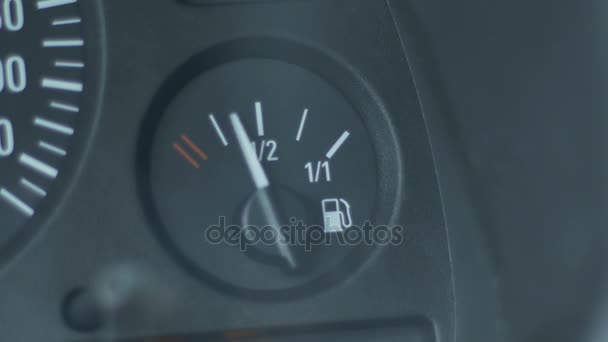 Fuel Gauge of a Car — Stock Video