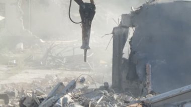 Harabeleri inşaat sitesinde