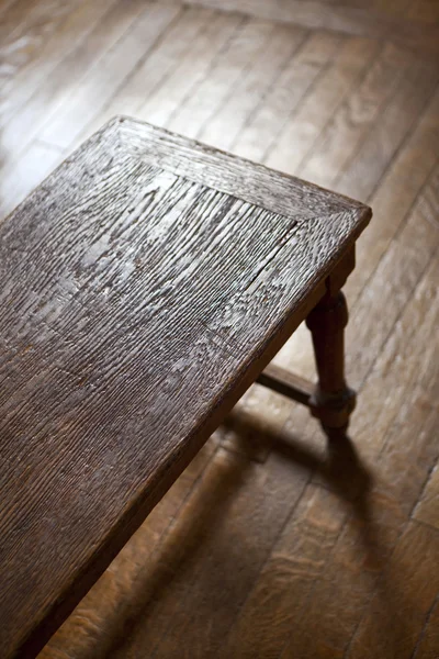 Wooden vintage bench — Stock Photo, Image