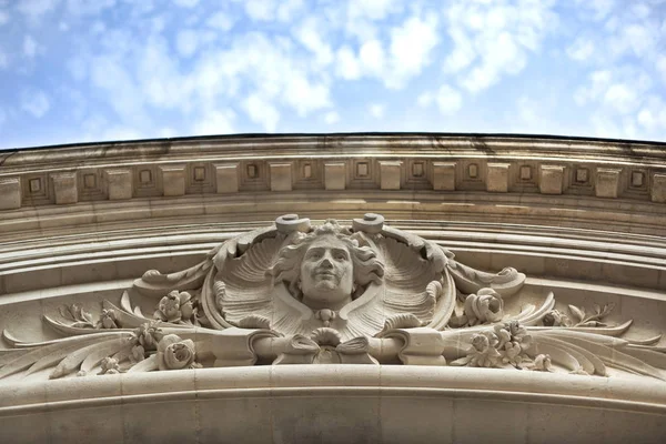 Stoned French facade — Stock Photo, Image